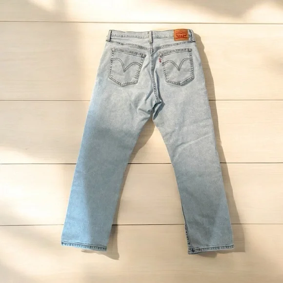 Signature by Levi Strauss Light Blue Straight Leg Jeans - Picture 2 of 4